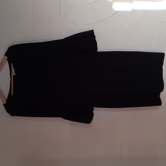 ELIZA J Navy Bell Sleeve Dress Sz 8 - Picture 2 of 9